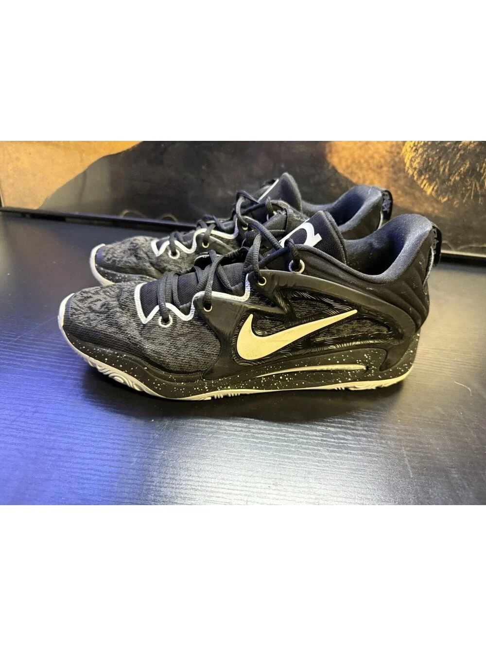 Nike KD 15 TB Black White Speckled Men’s Size 13 Basketball DO9826-002